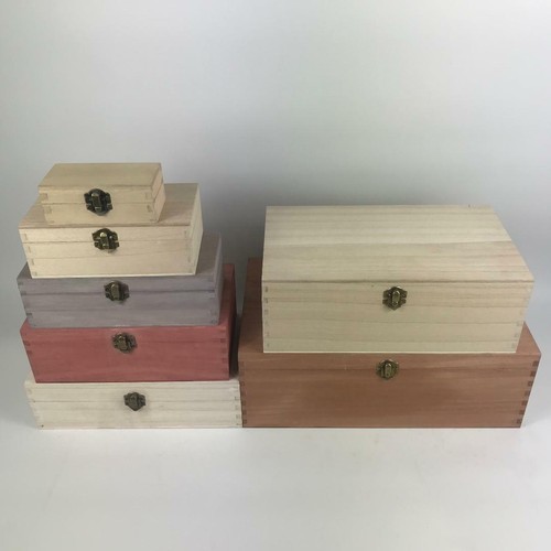 Large personalised wood boxes - large,
