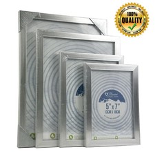 Modern Photo Frames A4, 7x5", 6x8",8x10" Wall Desk Mountable Picture Photo Frame