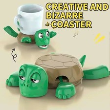 Fun Turtle Coaster With Funny 3D Printed Cup Mat Coffee Mug Holder Ornament Toy