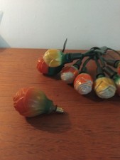 Vintage Figural  Rose Flower Shaped Glass Light Bulbs Old  30v 3w, UNTESTED 