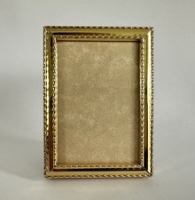 Miniature Brass Picture Frame 2.5 x 3.5” Vintage Retro Mini