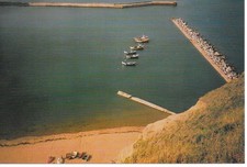 Postcard North Yorkshire Whitby Staithes Harbour Cobles Sea Terry Lawson photo