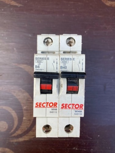 Sector 40a curve 6ka mcb - 40a,