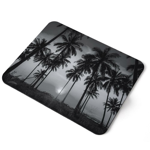 Mouse mat pad palm tree - pad, bw