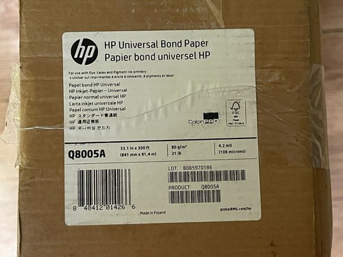 Universal bond paper 841mm - hp,