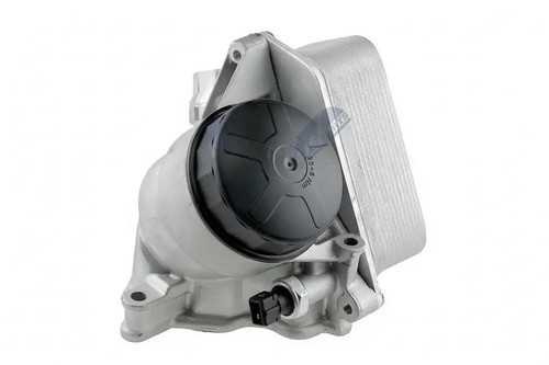 Engine oil cooler water-cooled