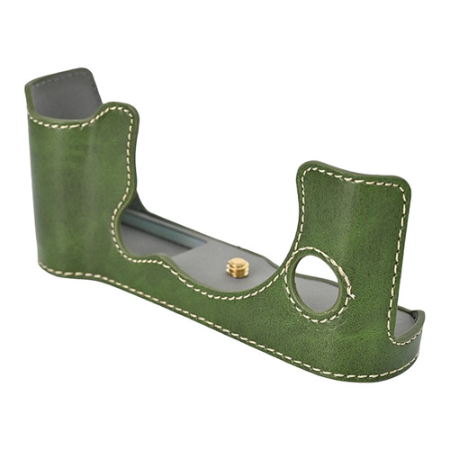 Oiled leather camera - oiled,