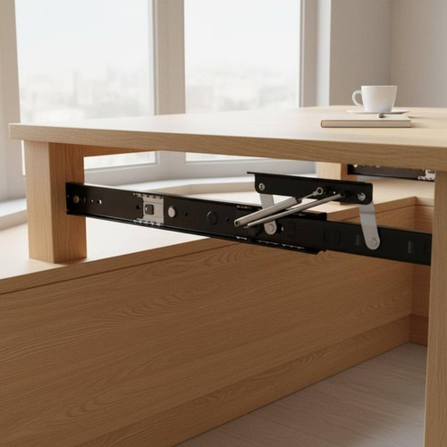 Hidden desk slide tabletop - desk,