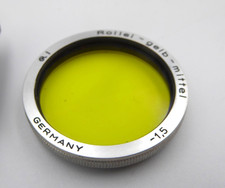 Rolleifilter gelb-mittel  Rollei Yellow  for Rolleiflex Bay 1 - R1 -1.5 vgc
