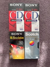 x3 Sony & x1 Scotch VHS Video