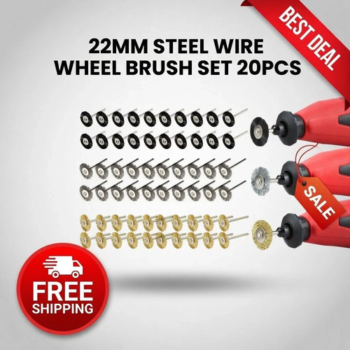 10x 20x wire wheel - wheel, set