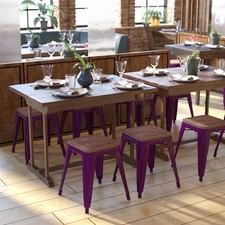Set of 4 Purple 18" Table
