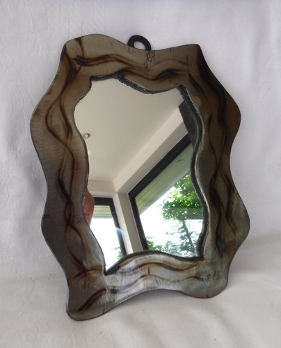 Metallic frame mirror wall - metallic,