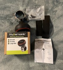 Hypersonic Black Steering Wheel Spinner Knob Car Power Handle 6cm