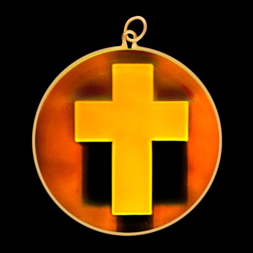 9ct gold hologram pendant - 9ct,