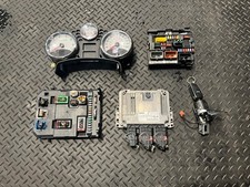 Peugeot 207 06-12 1.6 Petrol Auto ECU Kit w/ Clocks, Fuse Box, Key & Barrel, ect