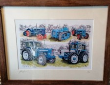 Last Roadless Tractors Picture A4 Size Framed Print Company History Ltd Ed 1/250