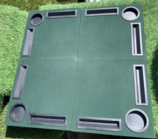 Square folding gaming table - folding,