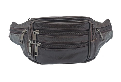 Leather bum bag - bum,