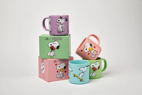 Peanuts snoopy happy dance mug - snoopy,
