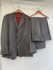 Men’s 2 Piece Suit Size 46 Regular 30” Inside Leg Crombie Est 1805 Leeds 