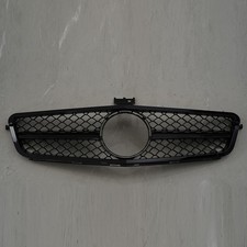 1XFRONT RADIATOR GRILLE GRILL FOR MERCEDES C-CLASS W204 C204 S204 GLOSS BLACK UK