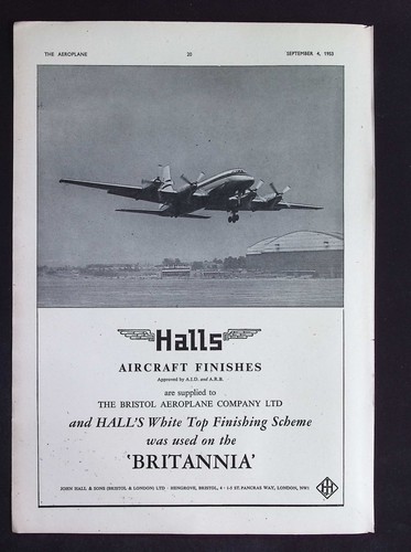 Original 1953 advert - 1953, halls
