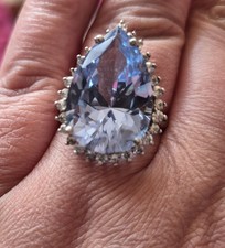 QVC Tova SS Diamonique Ring