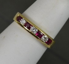 Classic Ruby and Diamond 18ct