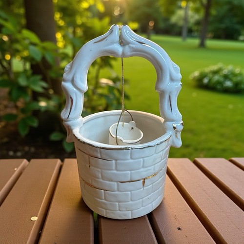 Ceramic porcelain wishing - wishing, well