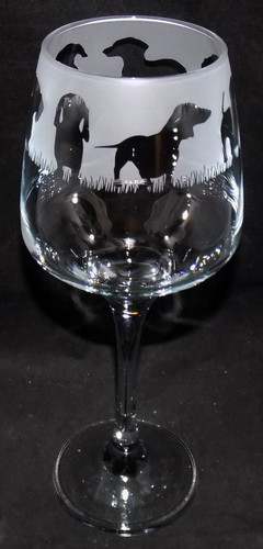 Dachshund engraved etched - dachshund, engraved/etched
