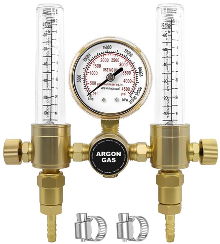 Argon regulator dual - argon, output