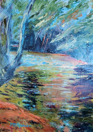 River bovey plein air - bovey, en