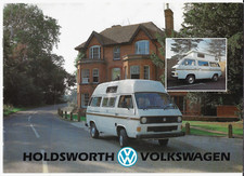 Volkswagen Transporter Holdsworth Villa Variety Motor Caravans c1985 UK Brochure