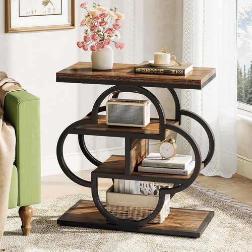 Narrow side table - side, rustic