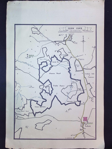 Wwii nfs forestry map - map, fedw