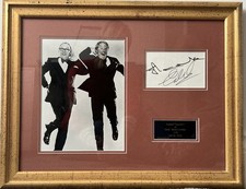 Morecambe and Wise Framed and Mounted Autographs and Photograph