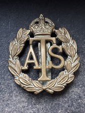 Auxiliary Territorial Service. British Army Genuine Cap Badge. Female Services.