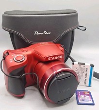 Canon PowerShot SX400 IS Digital Camera, Red, No Charger, Lovely Condition. 