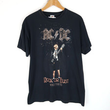 ACDC Band T-shirt retro 2015 Rock Or Bust SZ M-L (V509)