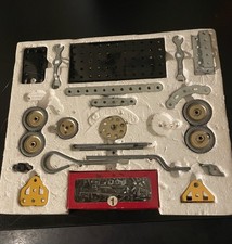 Meccano Junior Set 1 with a few  Pieces Missing See Picture for Details