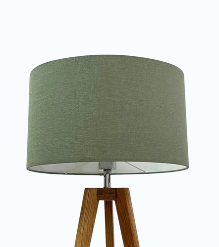 Lampshade sage green textured - sage,