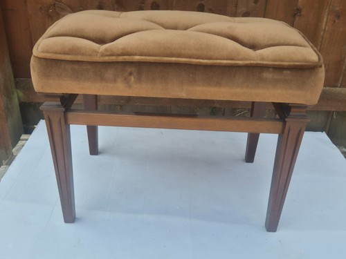 Vintage brown velvet - brown, button