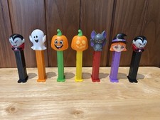 HALLOWEEN THEMED PEZ DISPENSERS PUMPKIN VAMPIRE GHOST WITCH