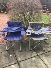 Two camping chairs with carry