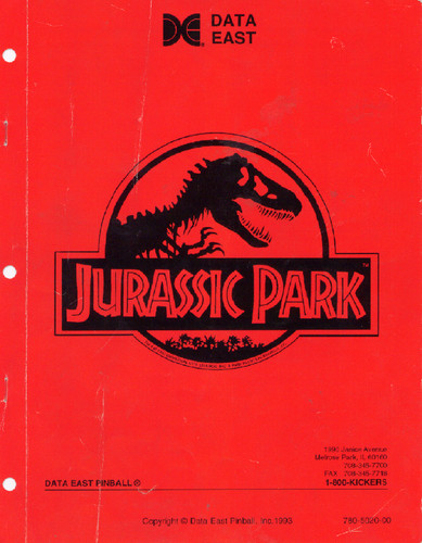 Jurassic park pinball - park, machine
