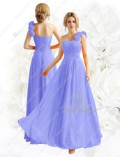 One Shoulder Strap Chiffon