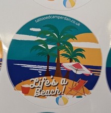 Life's a beach campervan vinyl