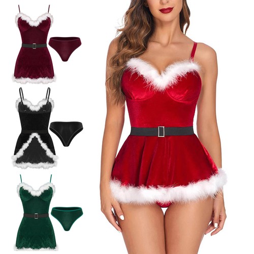 Women velvet mrs claus - velvet, santa