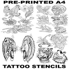 Pre-Printed Tattoo Stencils